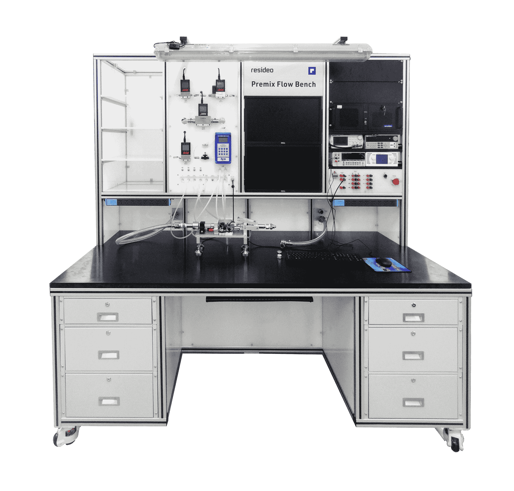 Gas valve performance testing platform